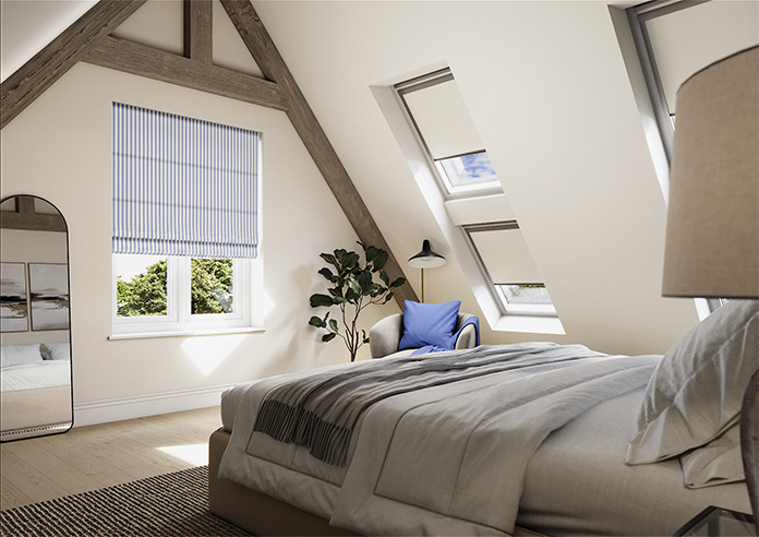 The British Stripe Co. Mary, Bristol No.3 - Roman Blind - Image 6